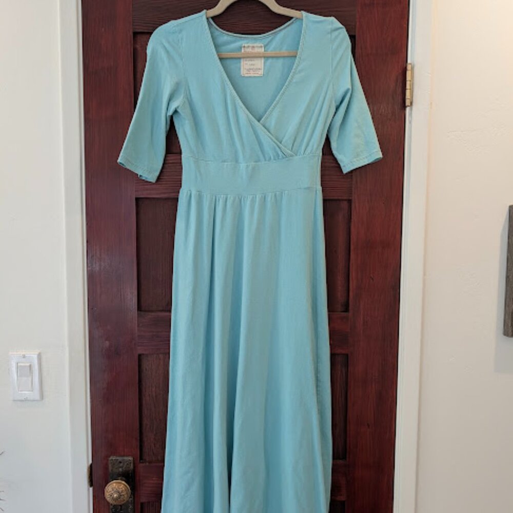 Small Cielo Bohemian Folk Enchantress Gown in Jersey Hemp Cotton Blend
